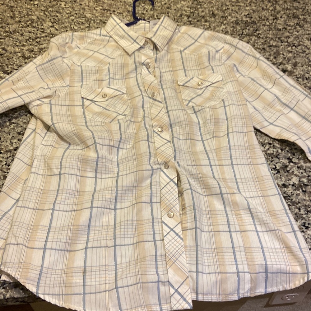Pearl snap roper size XL
